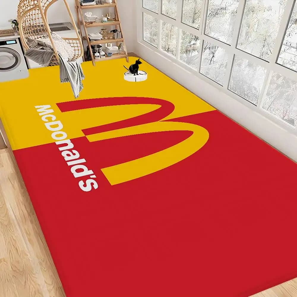M-McDonaldes corridor mat, anti-slip laundry mat, laundry decoration, balcony, living room, baby bed mats