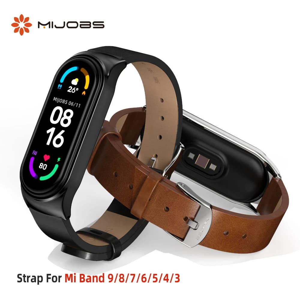 Cinturino per Mi Band 9 8 7 6 5 4 3 cinturino per Mi band 8 versione globale NFC cinturino in pelle PU per Mi Band 7 braccialetto Correa