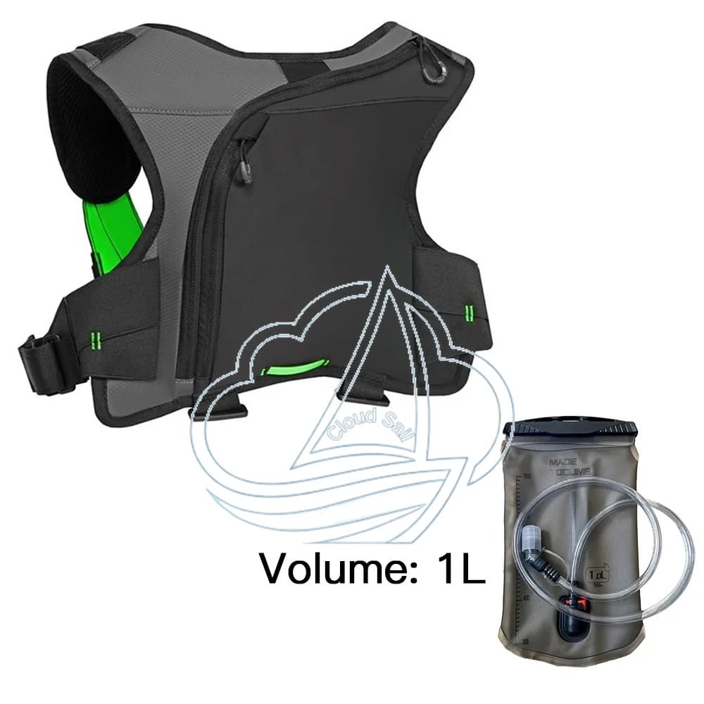 Water-rich running belt for hiking, fitness sports with adjustable strap and quick access water support