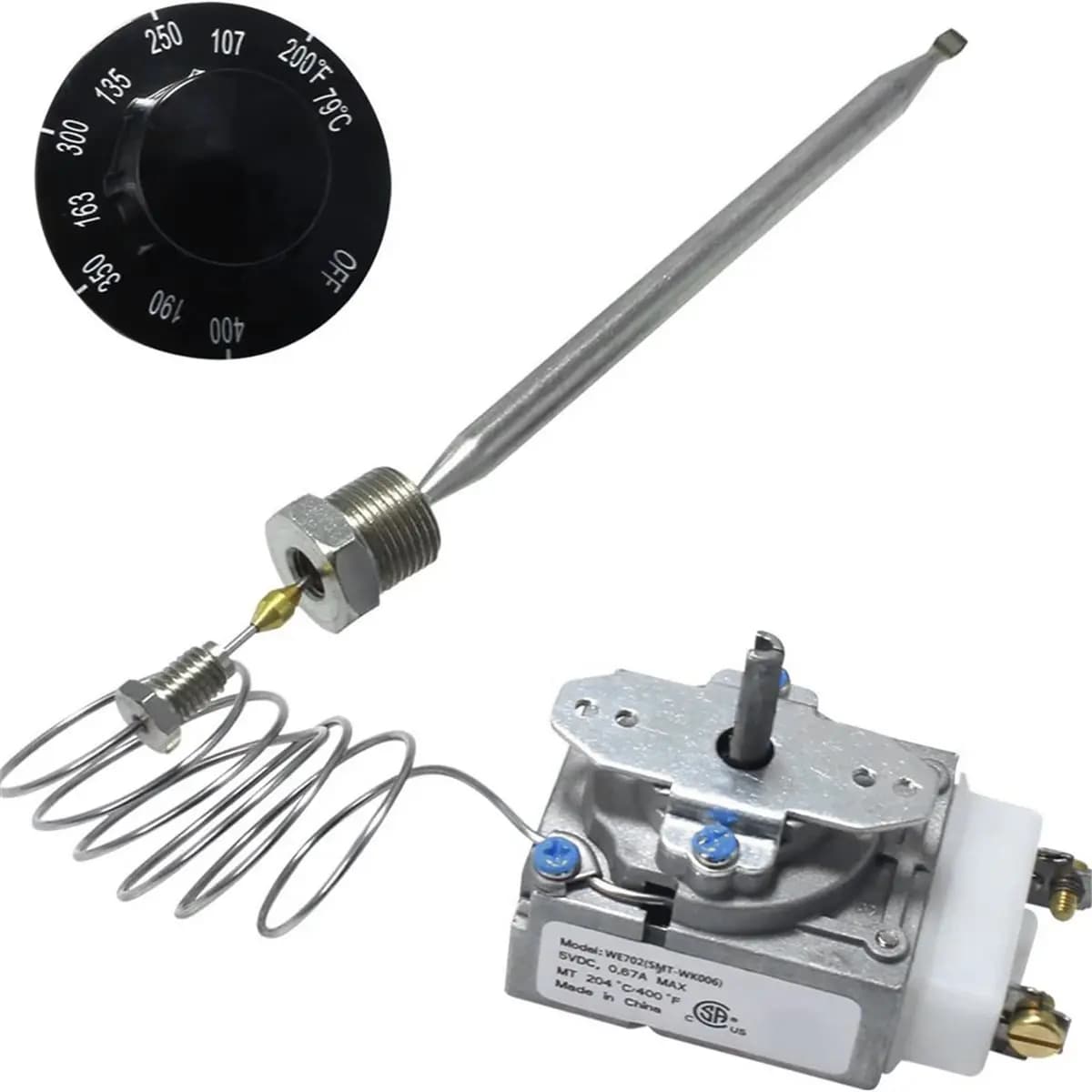 update. RX-2-24 Thermostat Safety Switch Control Knob Fits Fryer 3/8" Mpt Stuff Box for Adcraft Atosa 301030004 Robertshaw