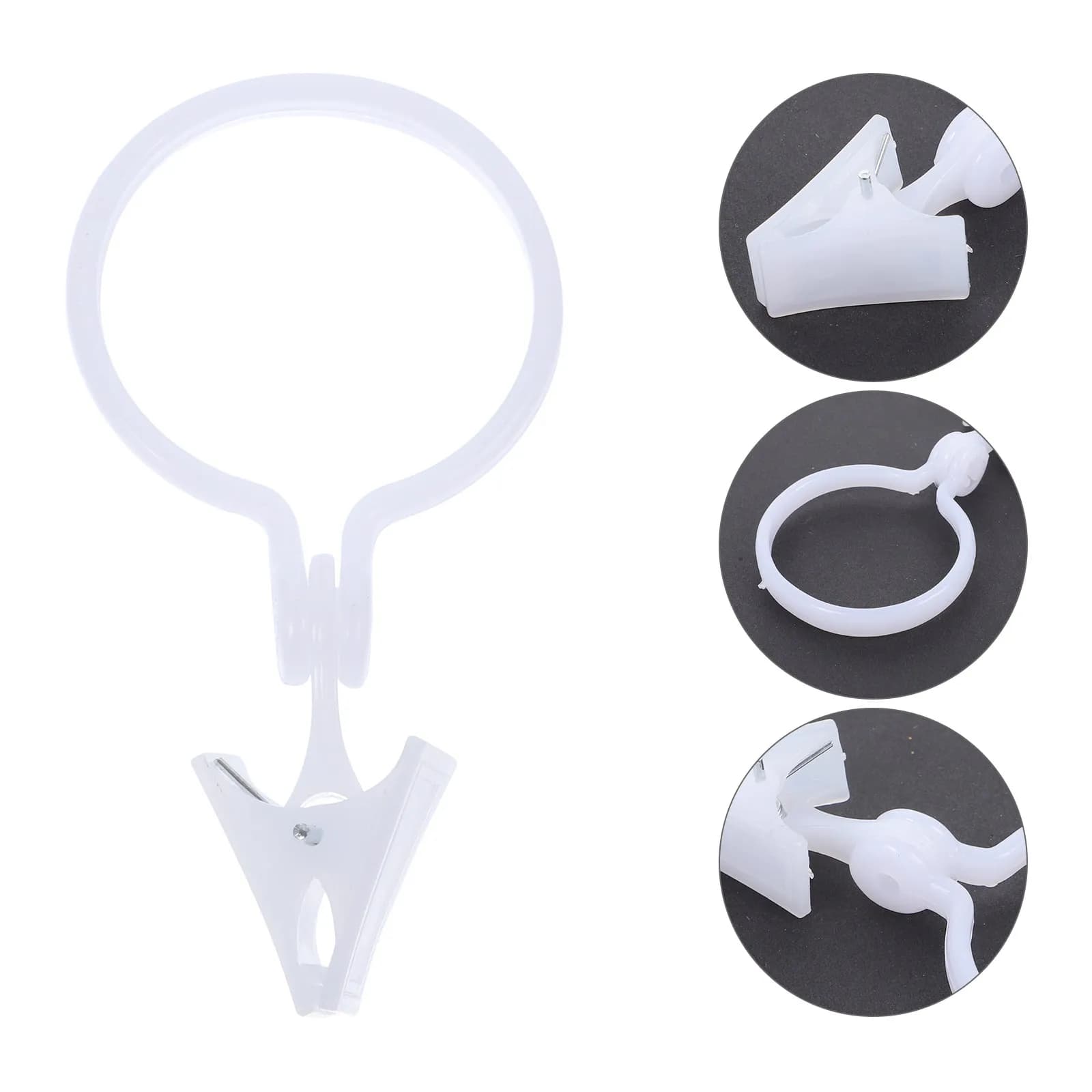 80 Pezzi Clip per Tende con Anelli, Design Contemporaneo, Senza Bave, Facile Installazione, Anelli per Tende Doccia, Ganci per Tende da Bagno