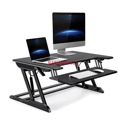 Standing office lifting table, computer desk mobile folding table, monitor stand