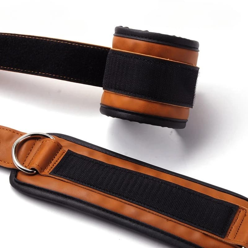 1PC Cinturini per caviglie fitness Polsini di supporto con anello a D regolabili Esercizi per gambe da palestra Allenamenti di allenamento Sport Fit Guard Abduttori di sicurezza