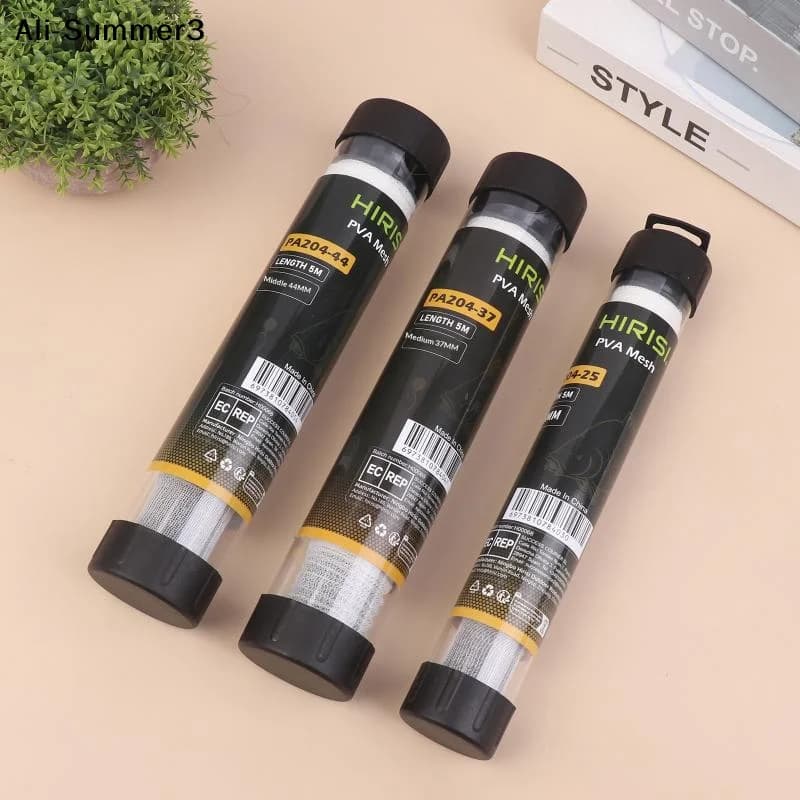 【Y3S】Rete PVA per Pesca alla Carpa 25/37/44mm a Dissoluzione Rapida 5M Accessori per Alimentatore Esche da Pesca per Carpa