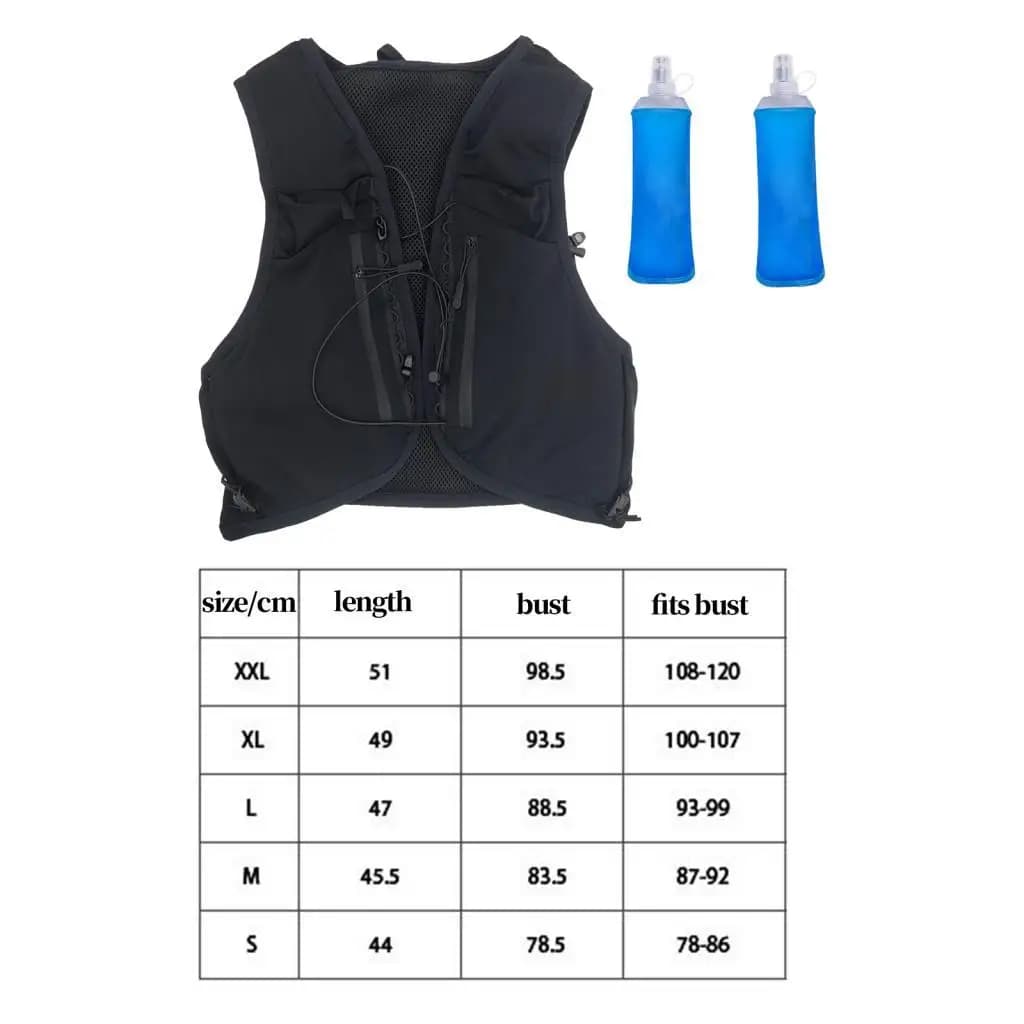 Zaino idrico da 12L per uomo e donna, impermeabile, per ciclismo, escursionismo, corsa, borsa da corsa, zaino da giorno