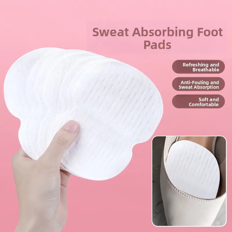 Solette Adesive Ultra-Sottili Super Assorbenti Anti-Sudore per Sandali a Piedi Nudi, Scarpe Slip-On, Tacchi Alti, Ciabatte Monouso