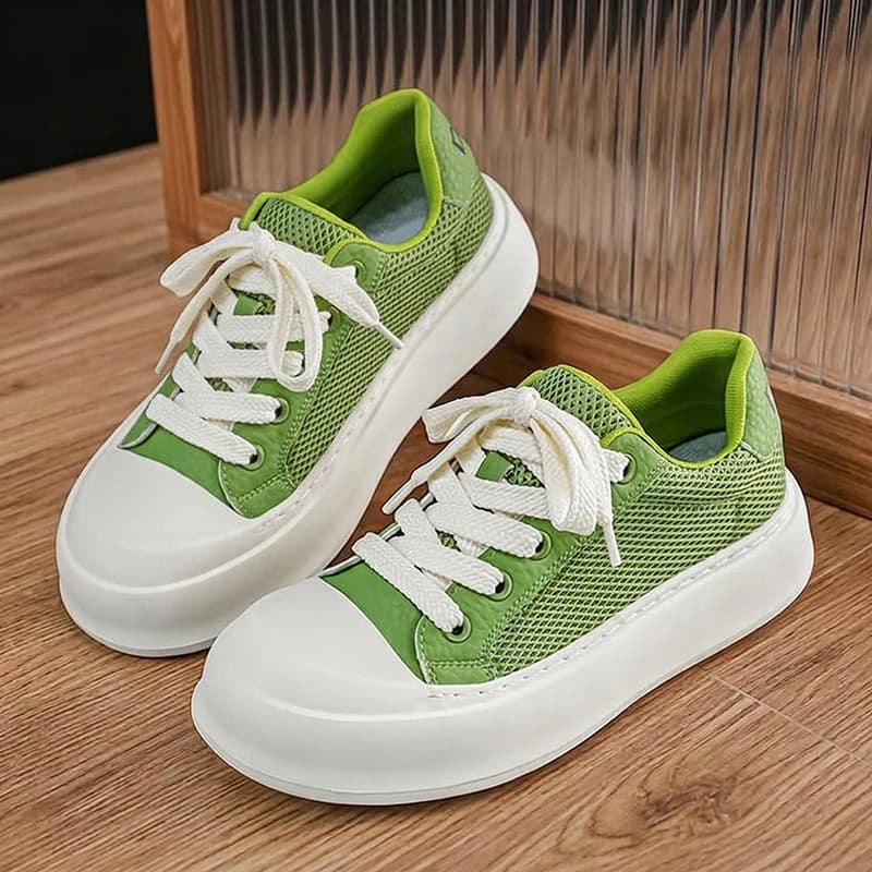 Breathable mesh casual sneakers, lightweight breathable men's casual shoes; casual shoes for both outdoor running and business