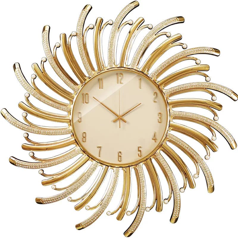 Modern light luxury wall clock household decoration wall clock creative living room entrance table wall silent quartz clock