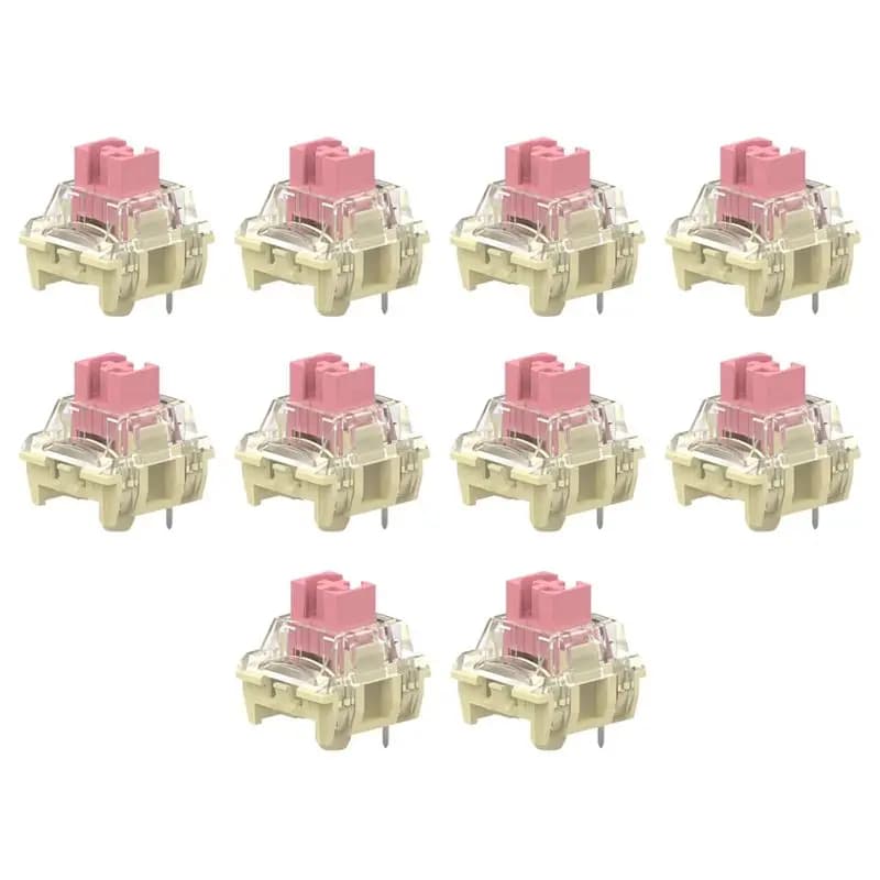 A29F-10PCS Pink Keyboard Axis V2 Silver Plated Mechanical Keyboard Axis DIY Keyboard Switch For Mechanical Keyboard