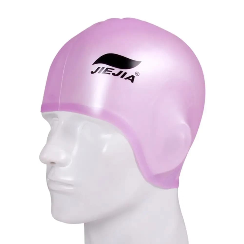 Waterproof Bathing Caps Swimming Equipment High Elastic Diving Hat Swim Pool Cap Silicone Swimming Caps Protect Ears Swim Hat