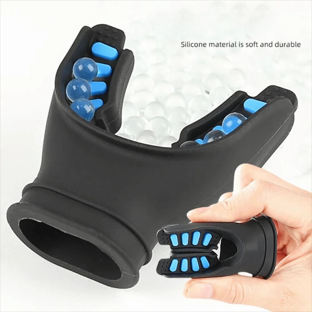 Silicone Scuba Diving Mouthpiece Lightweight Comfort Fit Diving Mouthpiece Air Bottles Tab Design Snorkel Regulator