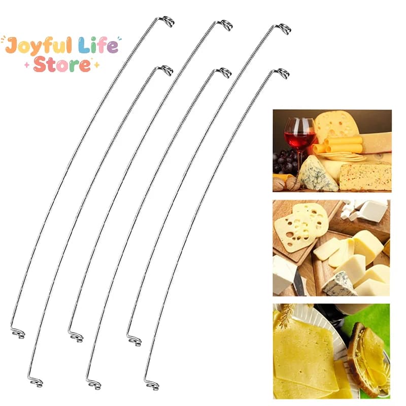 Hot 10Pcs Replacement Cheese Slicer Wires 5.5 Inch Stainless Steel Cheese Cutter Cheese Wire Pie Slicers for Cut Cheese Meats