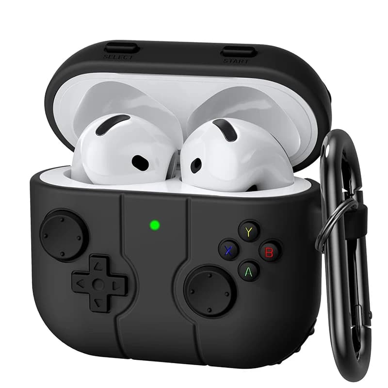 AirPods 3 4 3D Gamepad Gameboy Soft Protective Case for Airpods Pro 1 2 3 Silicone Protective Case with Hook