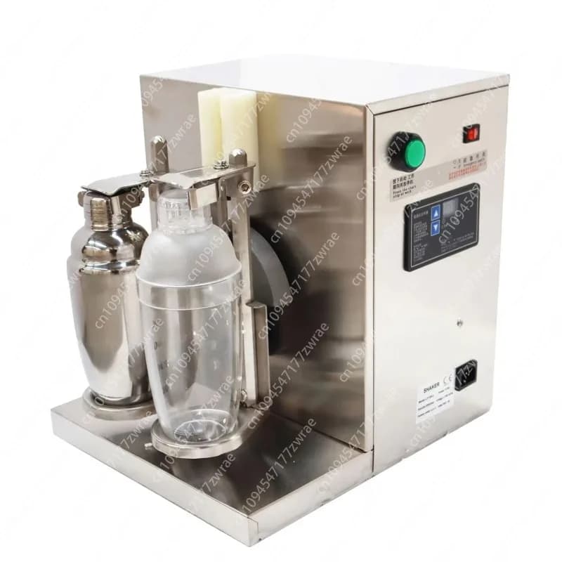 Commercial Stainless Steel Double Cup Shaker Machine for Bubble Tea Milk Tea Juice & Boba/Cocktail Stations