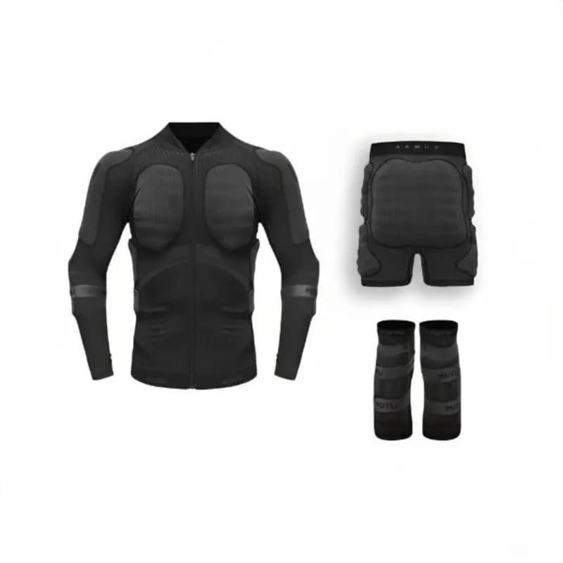 Set di Protezioni per Pattinaggio su Ghiaccio per Bambini, Imbottitura Pelvica, Protezioni per Ginocchia, Snowboard, Anti-Caduta, Multi-Pezzo