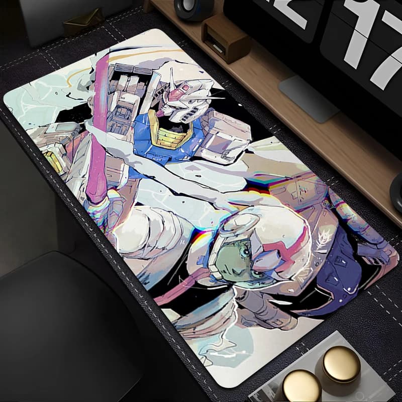 Tappetino per mouse Mechanical Warrior RX-78-2 G-gundam Tappetino per mouse per tastiera del computer portatile Tappetino per mouse di grandi dimensioni Tappetino per tastiere Tappetino per giocatori Decoracion Desk Mat