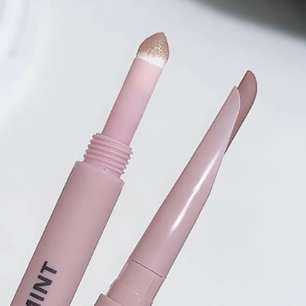 2 In 1 Curved Gel Eyeliner With Sponge High Gloss Powder Lying Silkworm Shadow Line Brightening Cream Matte Shimmer Silkworm Pen
