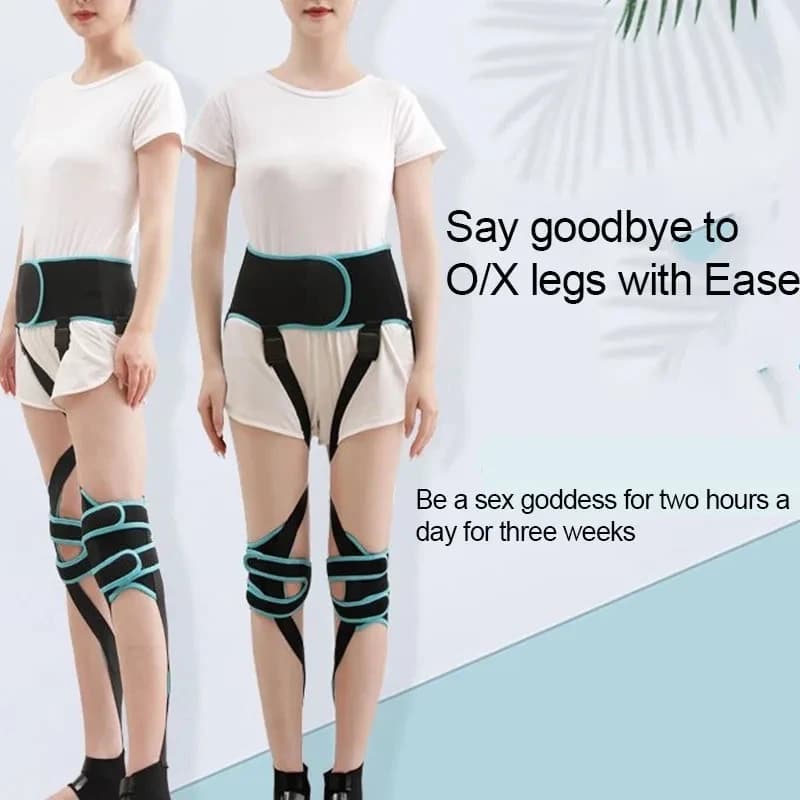 Correttore per gambe O/X per bambini Cintura per gambe Forma regolabile Ginocchio annodato Valgum Raddrizzamento Correttore di postura per uomini e donne