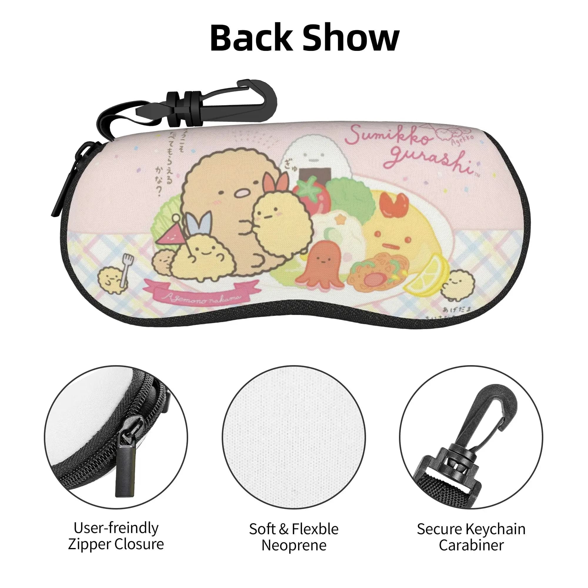 Sumikko Gurashi Japanese Cartoon Eyeglass Glasses Case Men Women Soft Anime Game Sunglasses Protective Bag
