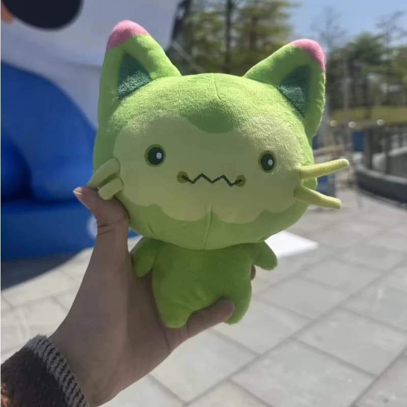 Peluche Gatto Roco Kingdom con Erba Gatta, Giocattolo Ispirato al Videogioco, Decorazione per la Stanza, Simpatico Animale di Peluche Creativo, Regalo Festivo per Amici