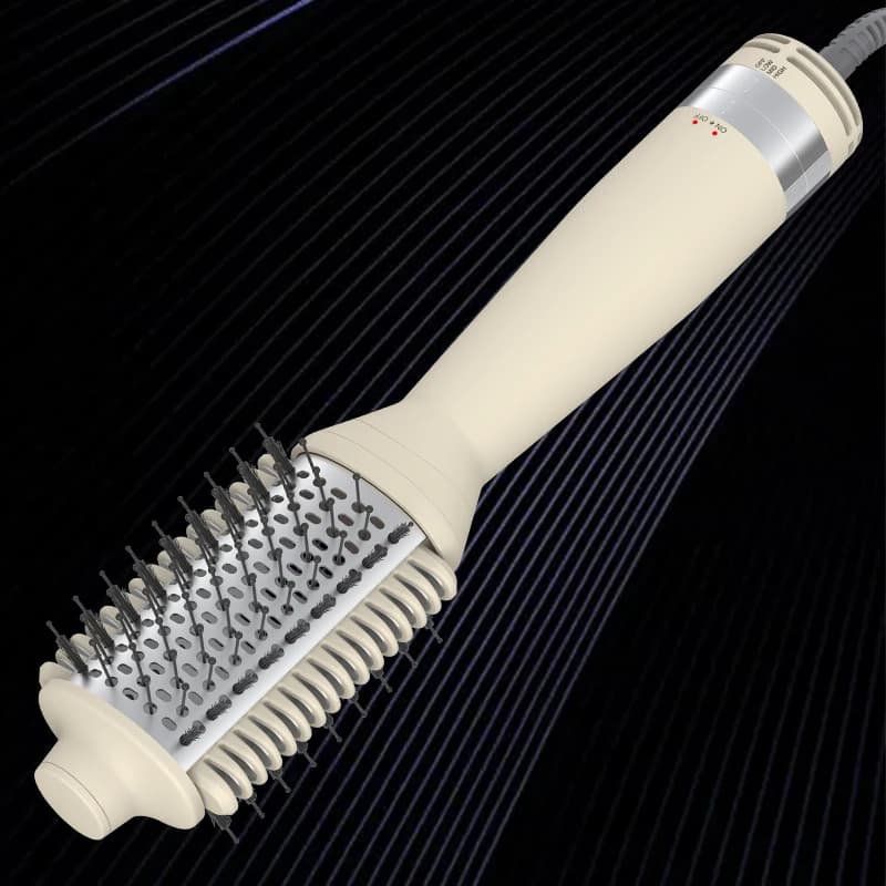 EMST Professional Update Hair Styler Design Oval Hot Air Brush Hair Dryer Ion Function Brush for CE Approved Hair Plate