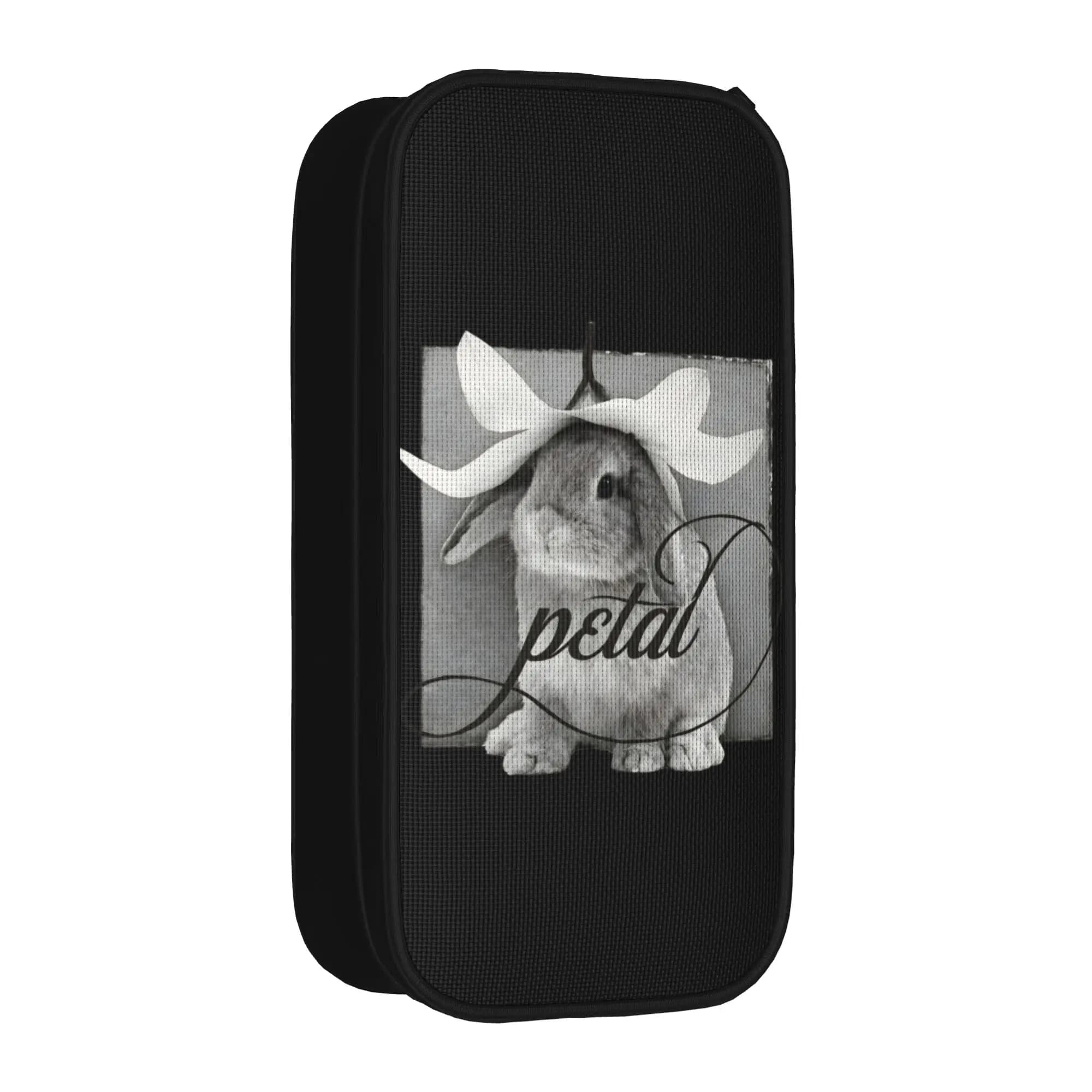Arianas Grandes Bunny Petal Pencil Case Cute Pen Box Bag Student Big Capacity Office Gift Pencilcases