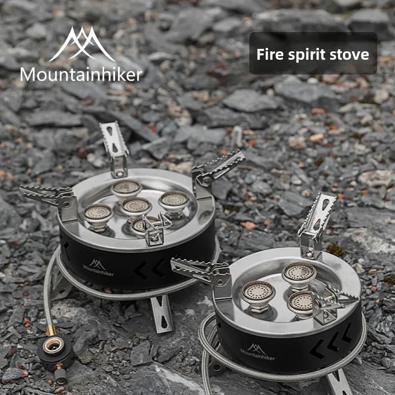 MOUNTAINHIKER Portable Gas Stove for Camping, Large Flame, for High Height, Compatible with Gas Tanks