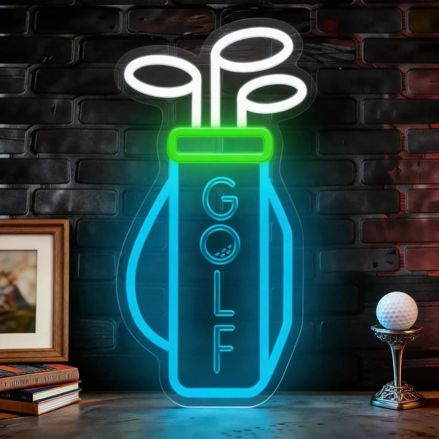 Insegna al Neon Golf a LED USB per Club, Palestre, Sale Giochi, Bar, Camere da Letto - Decorazione Estetica, Regalo, Luce da Parete Artistica
