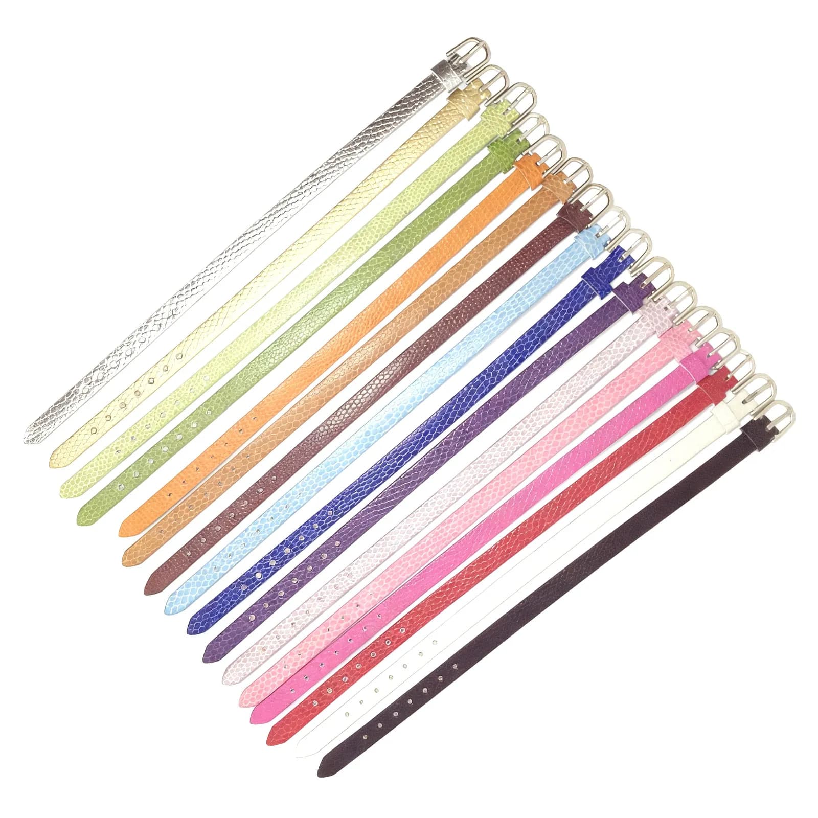 20 Pezzi Eleganti Braccialetti con Texture a Serpente per Donne, Gioielli Minimalisti con Cinturino Regolabile, Ideali per Regali, Outfit Quotidiani e Accessori per Feste