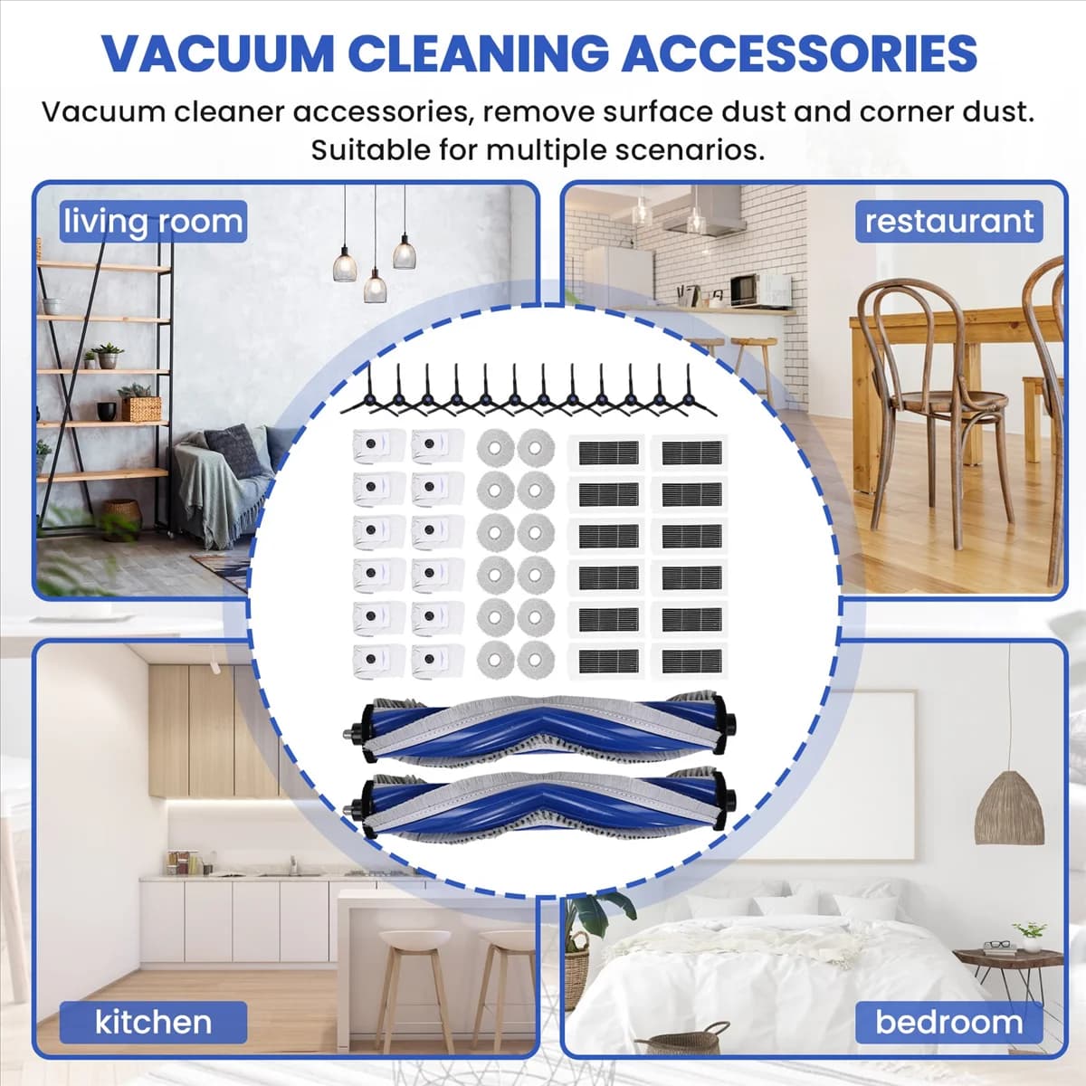 MARQ Per Ecovacs Debot X5 OMNI / X5 PRO Robot Parti per aspirapolvere Rullo principale Spazzola laterale Filtro Hepa Mop Panno Sacchetto per la polvere Accessori