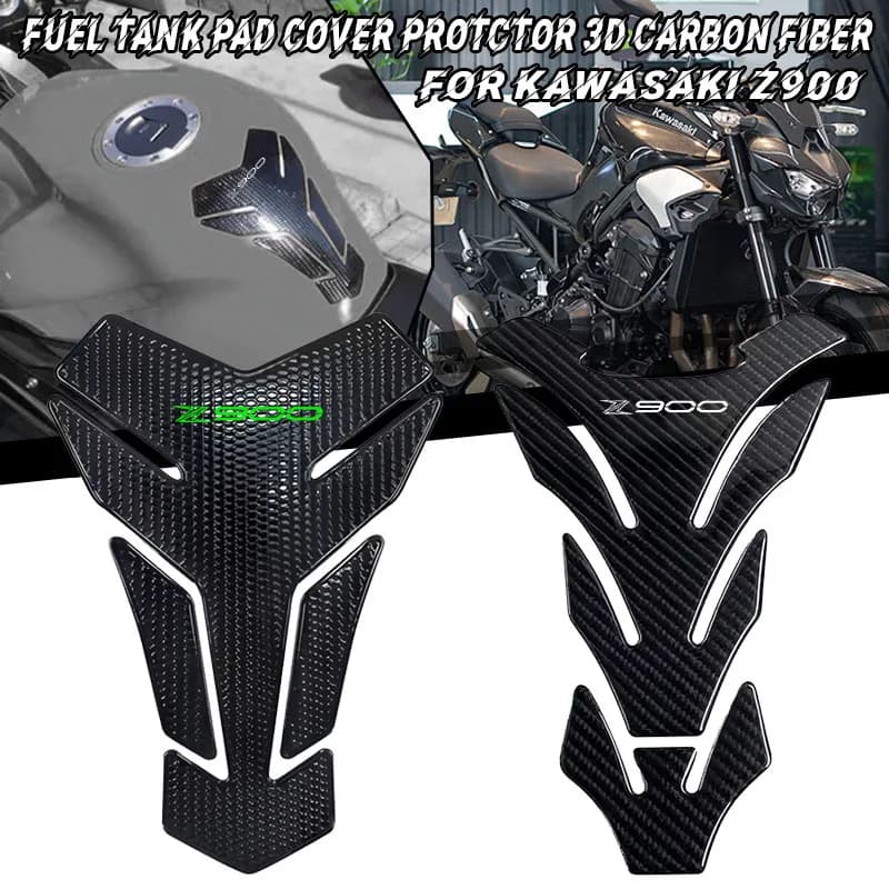 3D Motorcycle Fuel Tank Sticker Oil Gas Cap Cover Protector Decals Kit Accessories Waterproof For Kawasaki Z900 z900 2022 2023