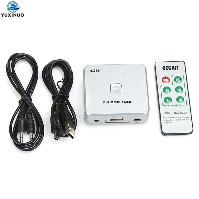 EZCAP241 Music Digitizer Audio Capture Recorder Box converti vecchia musica analogica in MP3 supporto USB drive o per scheda SD EZCAP 241