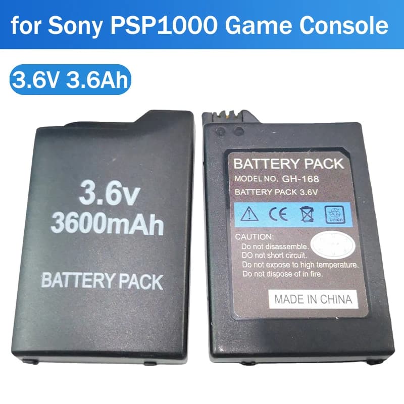 3.6 V 3600 mAh Battery for Sony PSP1000 PSP-110 Built-in host battery PlayStation Gamepad Portable Lithium Cell