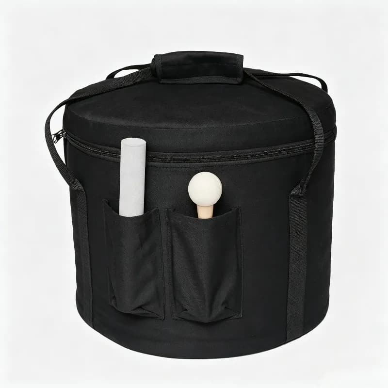 Black Crystal Singing Bowl Bag 6-14 Inch Sound Bowls Storage Bags Meditation Healing Bowl Handbag Relax Instrument Accessories