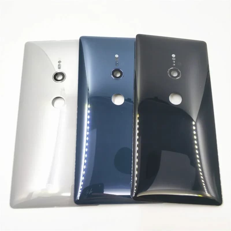 Ceramica vetro per Sony Xperia XZ2 H8216 H8266 H8276 H8296 coperchio batteria posteriore porta posteriore custodia posteriore + obiettivo della fotocamera