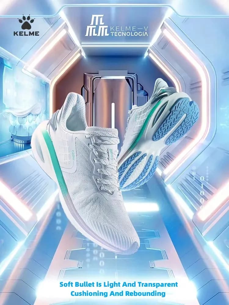 KELME Scarpe da corsa sportive da uomo nel 2023 Nuove scarpe da corsa da donna per allenamento professionale con ammortizzazione traspirante YX80125042
