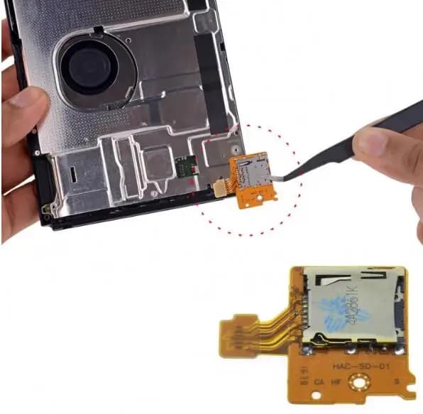 Scheda presa per slot per schede Micro-SD Tf di ricambio per slot per lettore di schede per console di gioco Switch Slot per scheda di memoria NS Scheda Micro SD