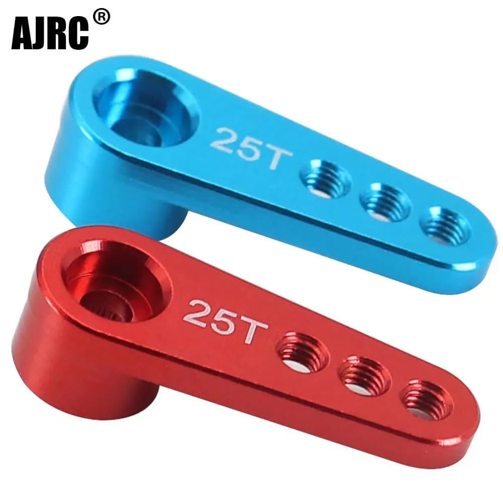 Braccio servo in metallo da 28,4 mm per 1/10 Rc Car Wltoys Futaba Hsp Axial Scx10 Trx4 Trx6 Rgt Metallo 25t Servo Braccio di sollevamento Braccio dello sterzo