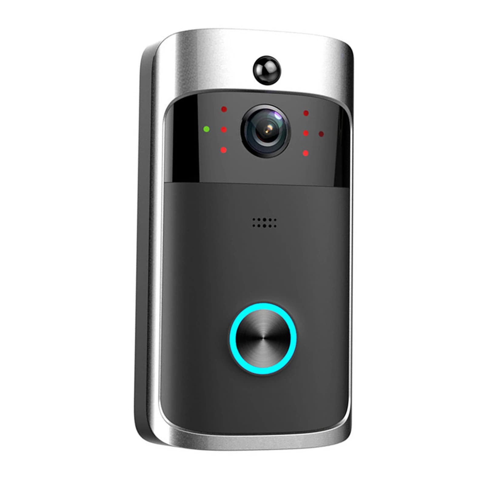 V5 wireless smart doorbell with microphone with noise cancellation 720P HD 166 degree wide angle camera bell