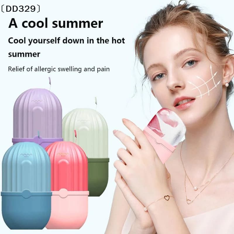 Reusable Massage Silicone Ice Mold For Beauty And Skin Care Face Roller Massager〔DD329〕