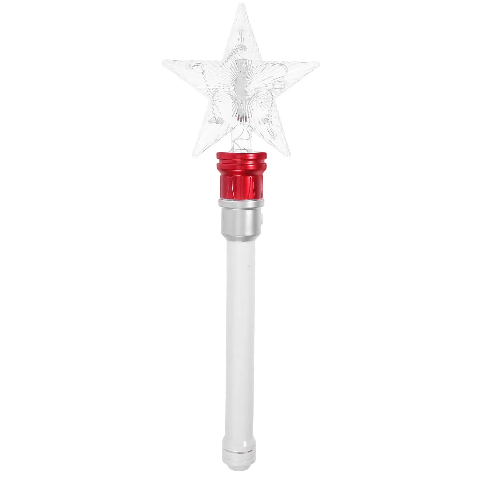 Star Wand Light Up Rotating Fairy Glow Wand for Kids Girls Party Festival Concert Holiday Prop Princess Angel Costume Accessory