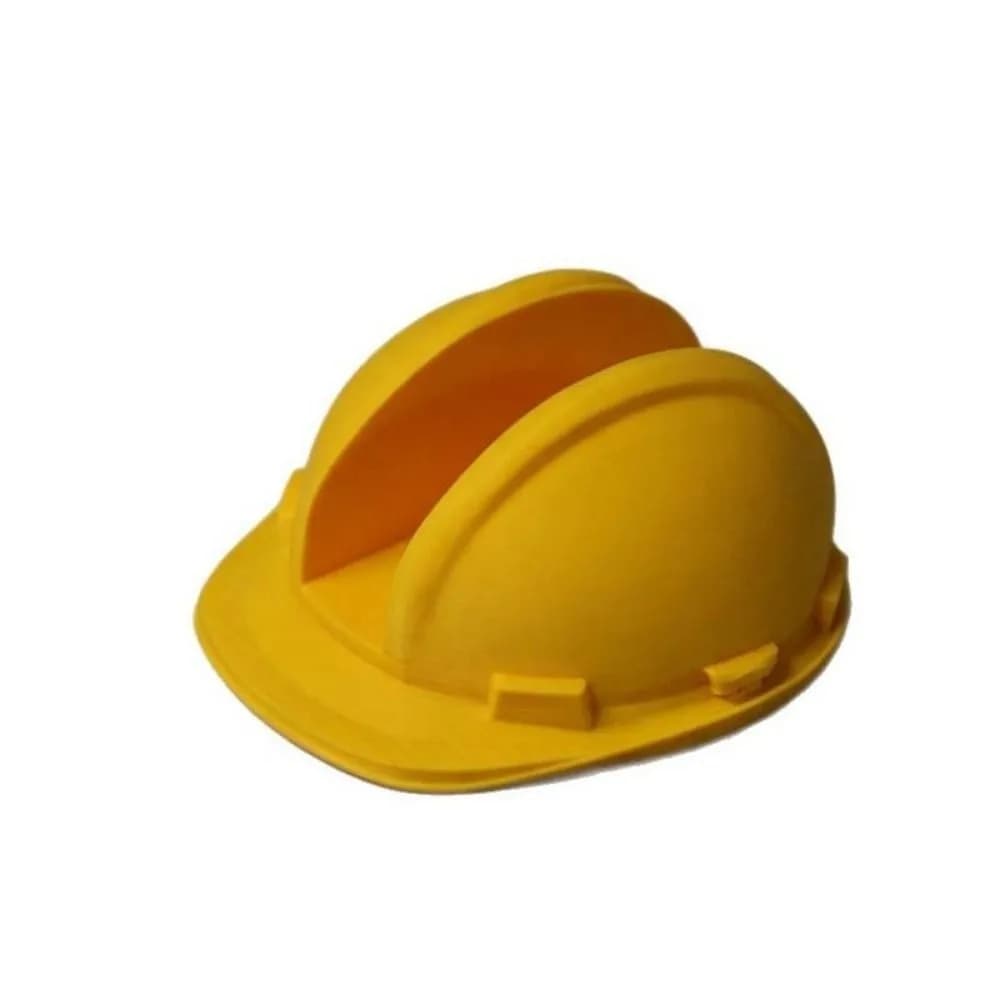 3D Printed Card Holder Safety Shape PLA Helmet Stand Creative Design Lightweight Desk Organizer Company Reception