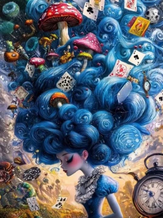 Fantasy Girl Diamond Painting Punto croce Ricamo 5D Fai da te Arte Trapano completo Mosaico Room Decor Pixel Hobby Regalo Hobby per adulti