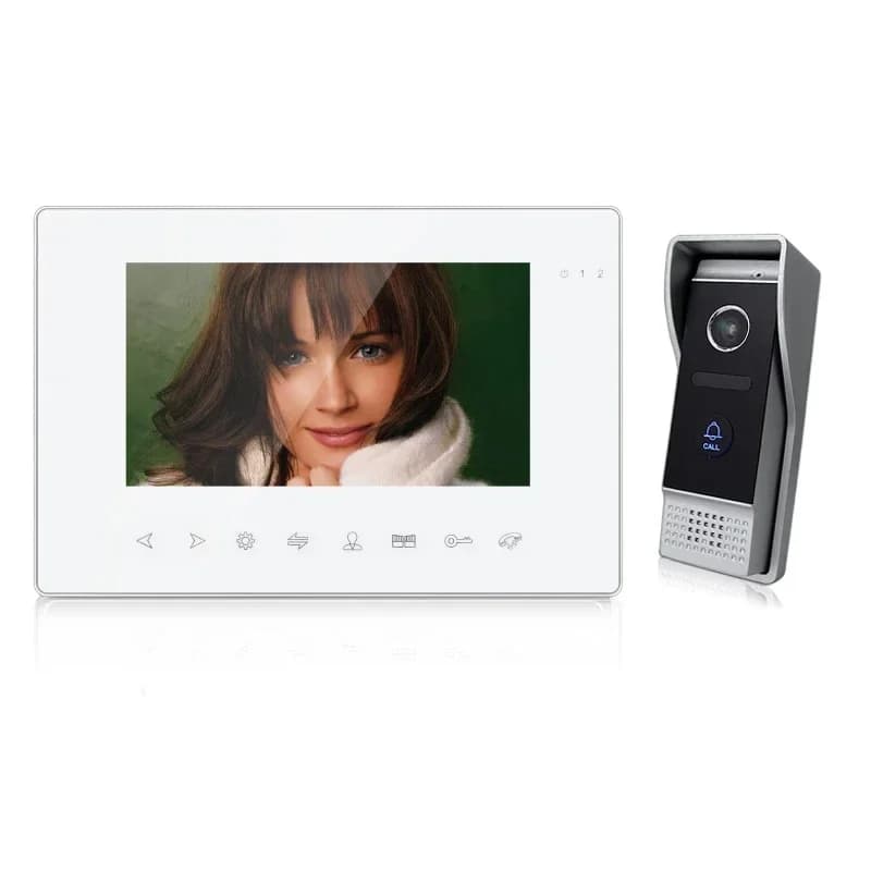Bcomtech Monitor da interno impermeabile da 7 pollici Videocitofono TCP/IP Videocamera SIP Blocco citofono Sistema citofonico wireless