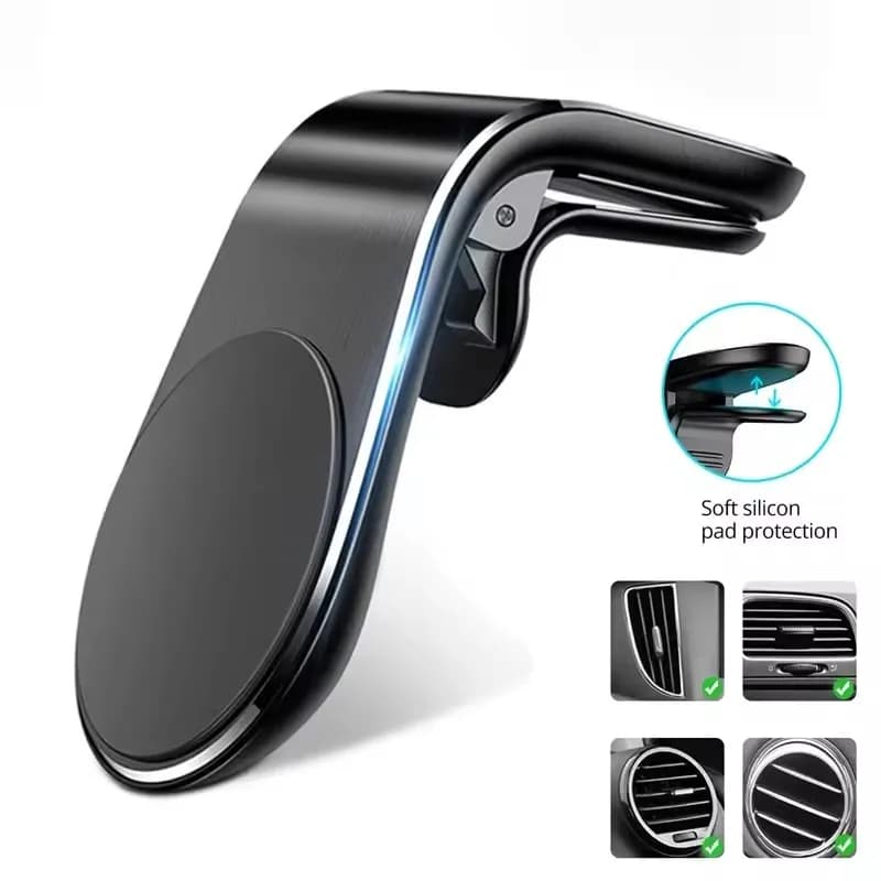 Universal Magnetic Car Phone Holder Mobile Mount Smartphone GPS Support Stand for IPhone 17 16 15 Pro Max Huawei Xiaomi Samsung