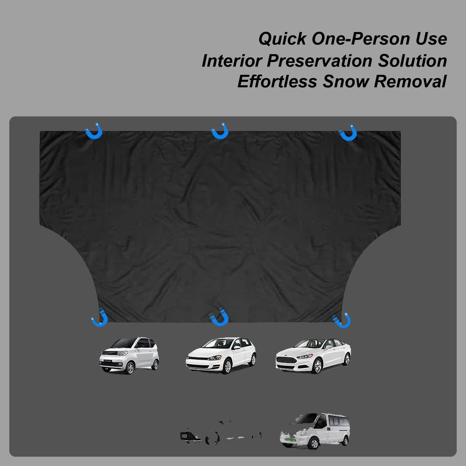 Parabrezza per auto Copertura per neve Parasole per auto resistente per tutte le stagioni Protezione antigelo Copertura per parabrezza Coperta per finestre per camion auto