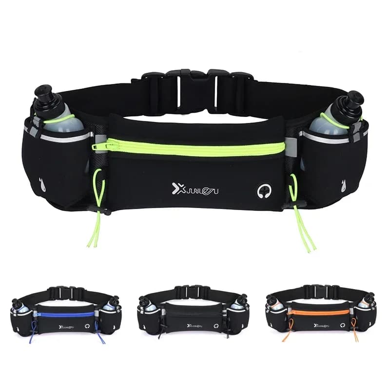 Trail running bag for men/woman Marathon Phone Water bottle Sport Fanny Pack Fitness Double Pocket Running pack