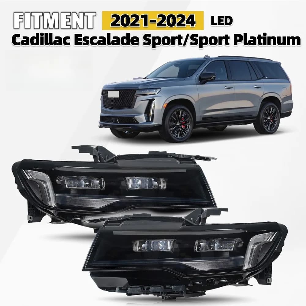Faro a LED per Cadillac Escalade Sport/Sport Platinum 2021-2024 Sinistro+Destro