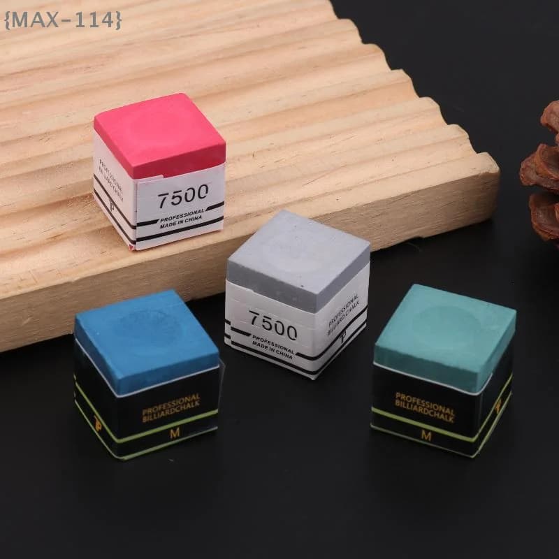 【MAX114M3】1 Pezzo con Scatola Contenitore, Gessetti Antiscivolo per Biliardo, Gessetti per Stecche da Biliardo, Polvere Facile da Applicare per Snooker, Accessori per Biliardo