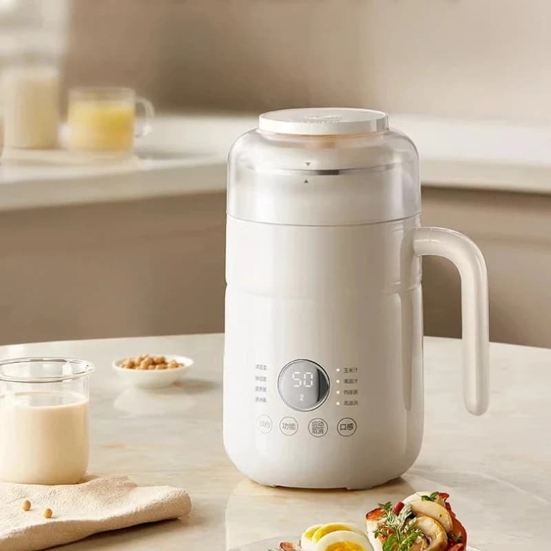 Macchina per Latte di Soia Completamente Automatica per Uso Domestico, Frullatore Multifunzione, Estrattore per Pasta di Riso, Smontabile e Lavabile